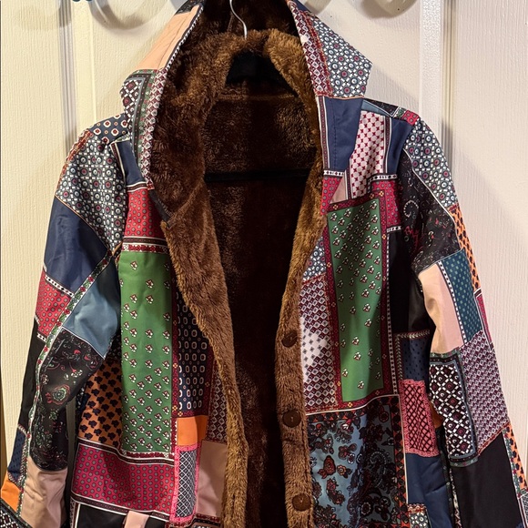 Patchwork Multicolor Women's Jacket - Picture 1 of 4
